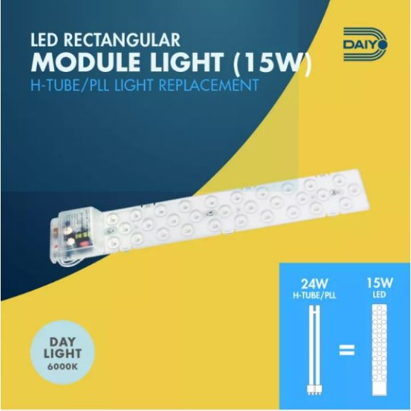 Daiyo LRM 113-DL 15W LED Rectangle Module Light (Day Light)